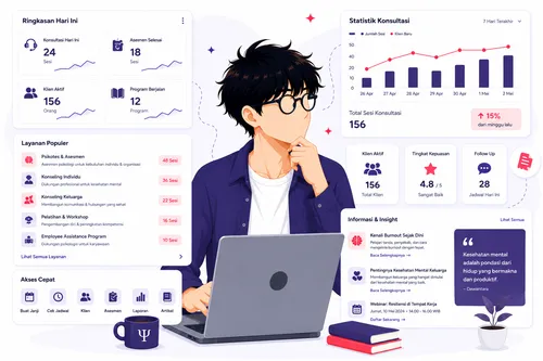 Dewantara dashboard mockup