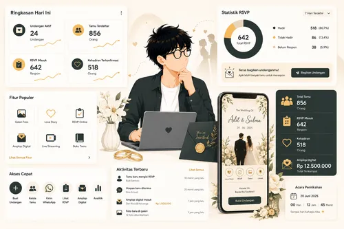 Kekondangan.id dashboard mockup