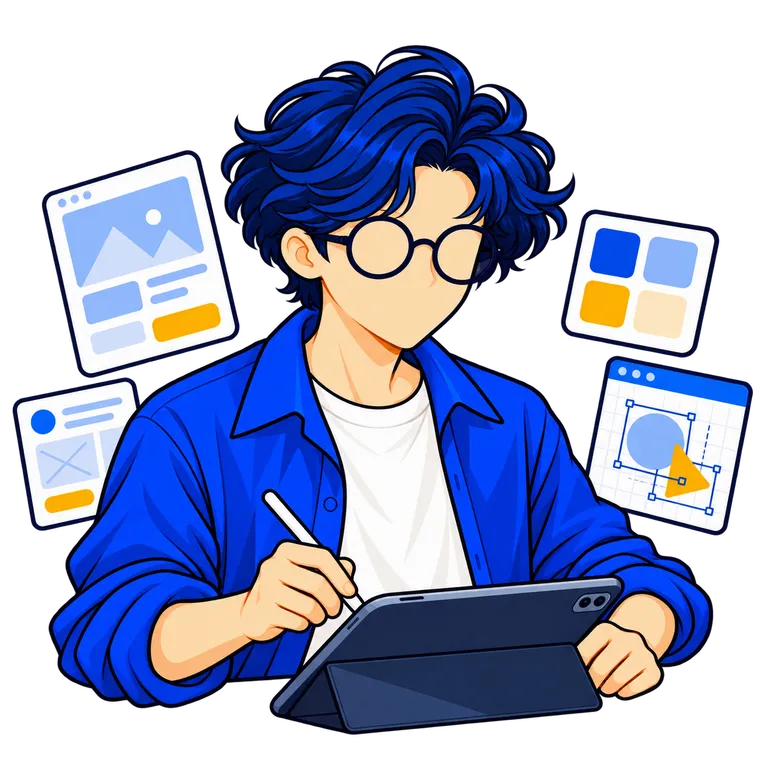 Ilustrasi layanan Jasa UI/UX Design
