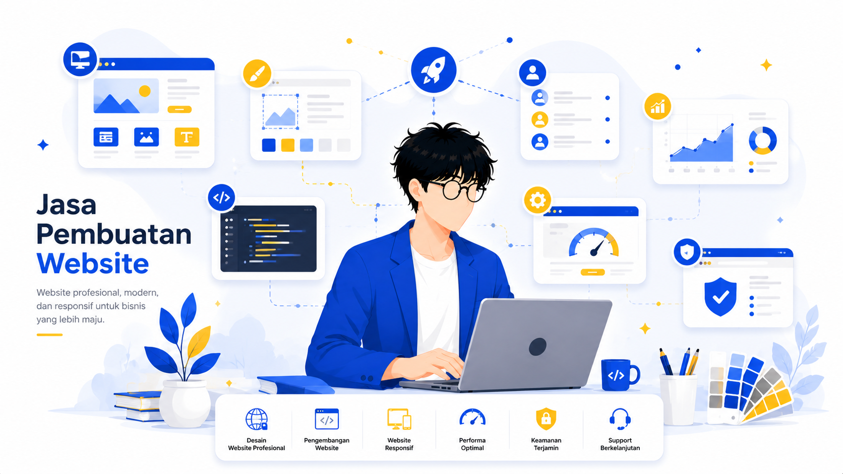 Ilustrasi Jasa Pembuatan Website